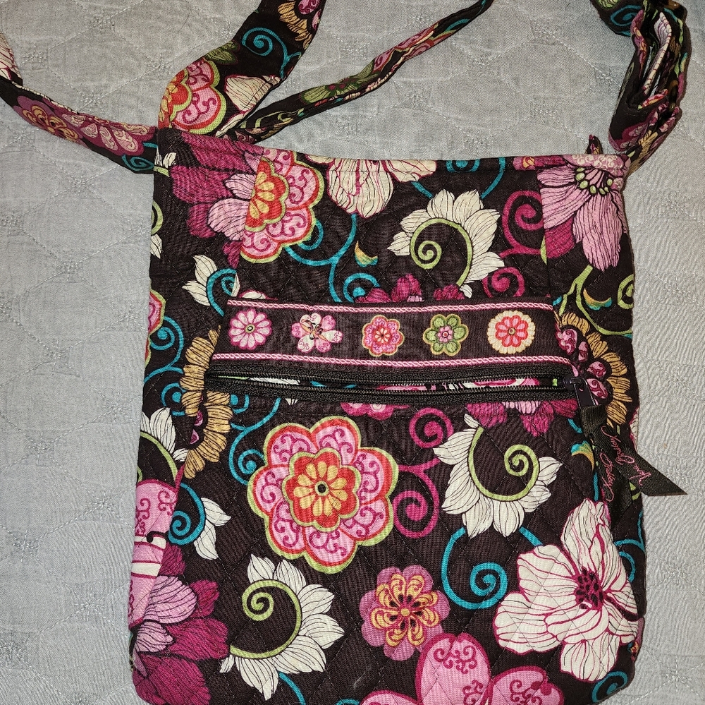 VERA BRADLEY MOD FLORAL PINK CROSSBODY